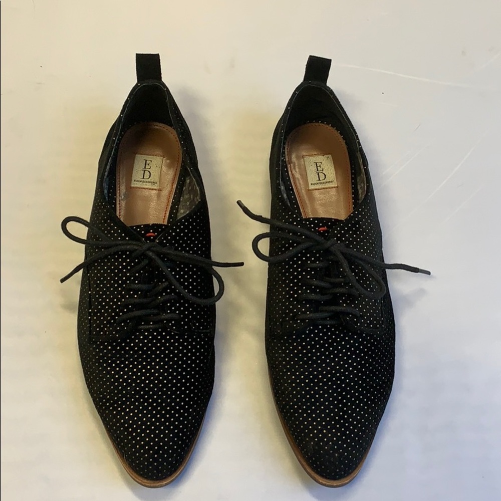 ED by Ellen Degeneres pointy polka-dotted  loafers